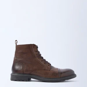 SOLEPLAY Brown Biker Leather Boots
