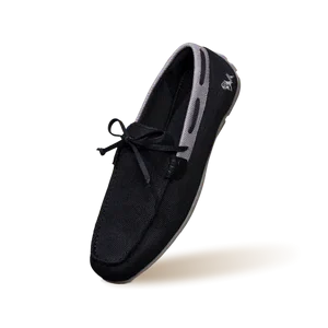 Re Live Knit Boat Loafers : Black